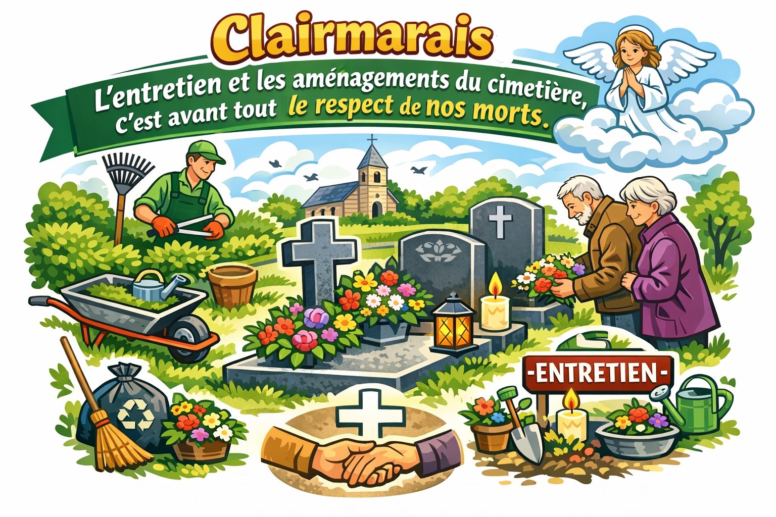 Aménagement du cimetière